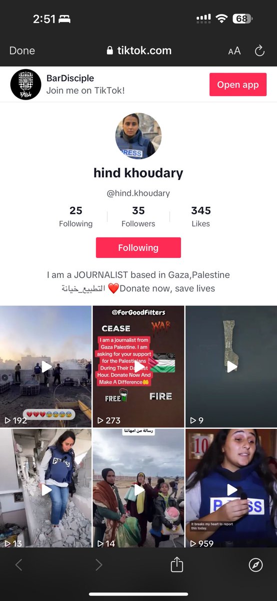 Hind_Gaza's tweet photo. Hi everyone 

This is not me.

I am not asking for any donations https://t.co/dTTcQ4Iedk
