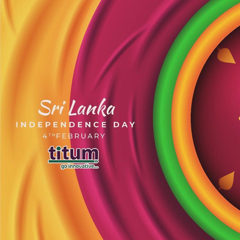 TeamTitum's tweet photo. Celebrating 76 years of unity, pride, and resilience on Sri Lanka's Independence Day! 

🇱🇰 #IndependenceDay #SriLanka76 https://t.co/ysr4eU4ex9