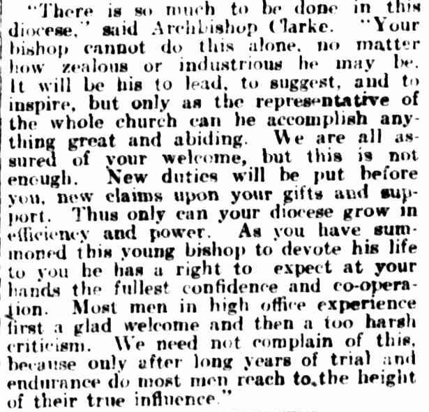 AustAnglican's tweet photo. 4 February 1920: the Rt Revd Donald Baker (1882-1968) installed and enthroned at All Saints' Pro-Cathedral as third Bishop of Bendigo. #anglican #104years Some wise words from Archbishop H L Clarke at the installation: https://t.co/ms4hmfpPGK