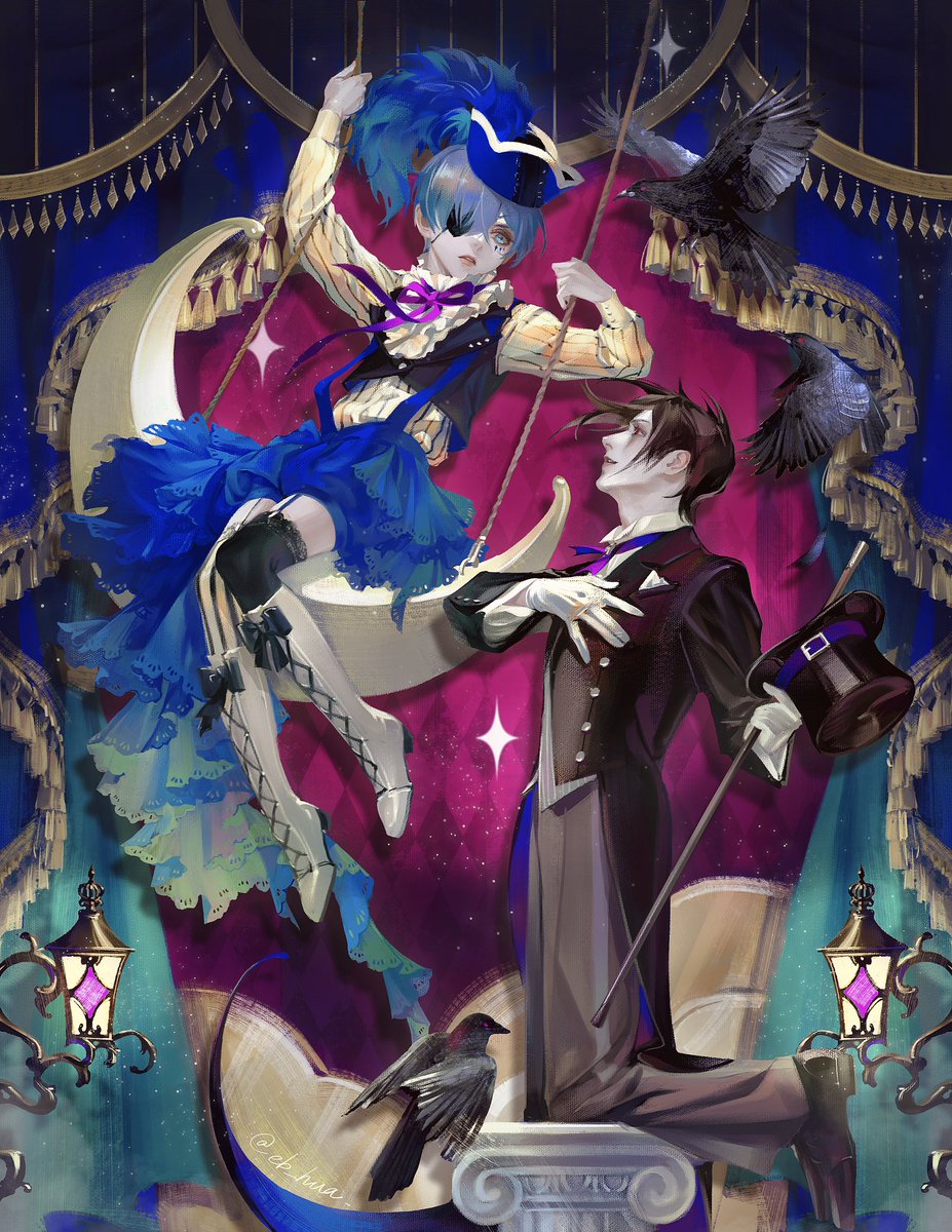 eb_hua's tweet image. Book of Circus. 🎪

#黒執事 #イラスト