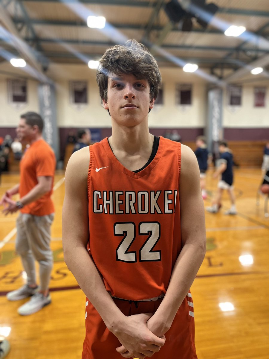 NxtGenWorthy's tweet photo. Cherokee prevails after a dominating 68-40 win over Triton with a number on contributors. Sophomore guard Louis Galasso poured in a game high 23pts knocking down 3 triples. Triton’s Leo Impagliazzo had a team high 15pts while also scoring his 1000th point. https://t.co/onrLXuJvdv