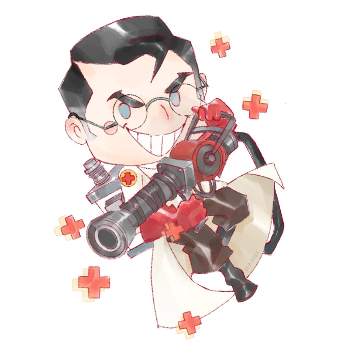 CrimsonG31's tweet photo. First cute TF2 illustrations post of 2024!

#teamfortress2 #TF2 #TF2fanart https://t.co/r4iKJyps89