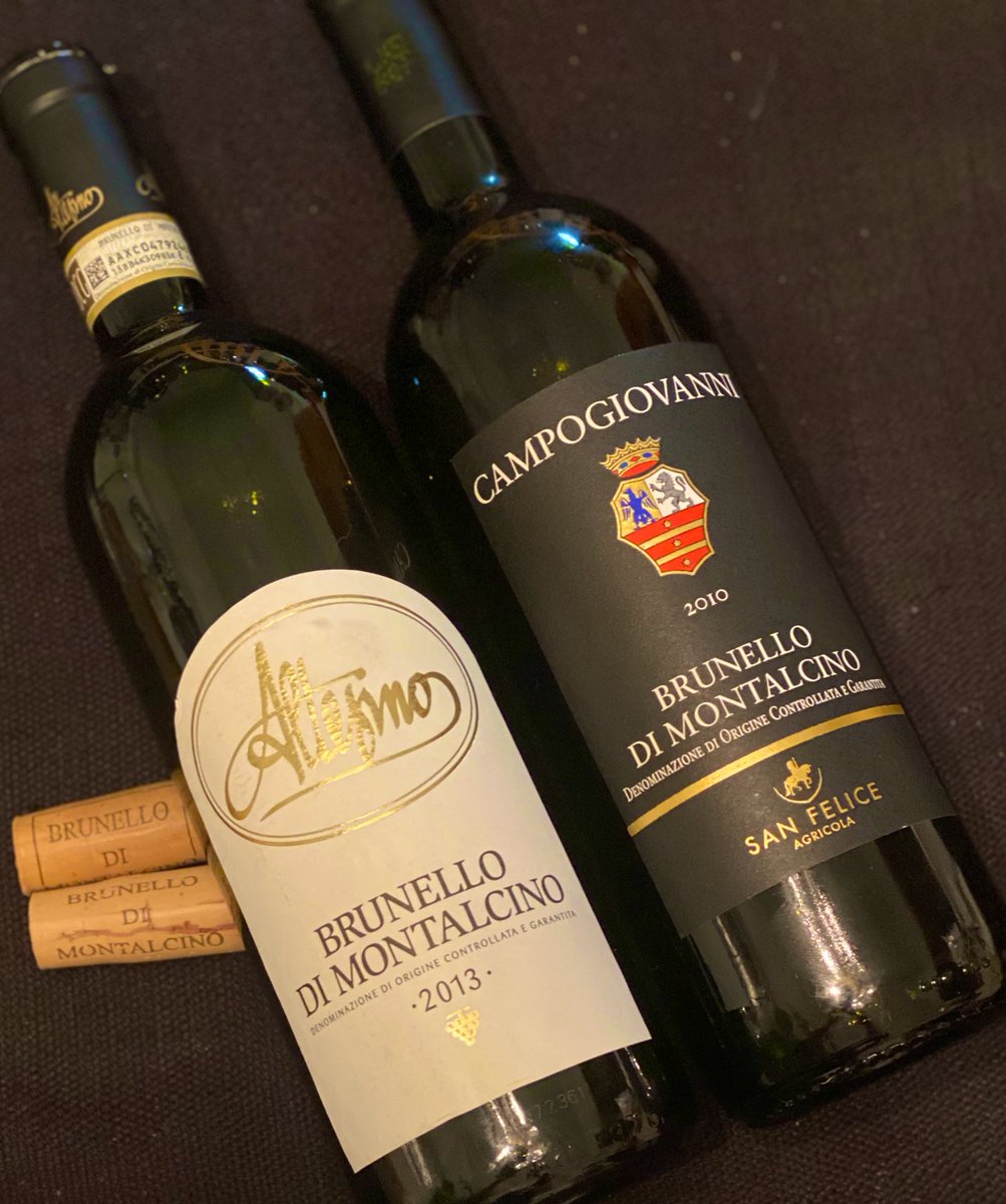 First 2024 brunello double with <a href="/Ahachey101/">Andrew</a> 🍷🍷🔥 #altesino2013 #campogiovanni2010 #sangiovese #montalcino #wine <a href="/AltesinoSpa/">Altesino Spa</a> <a href="/AgricolaSFelice/">Agricola San Felice</a> <a href="/ChartonHobbs/">Charton Hobbs</a> <a href="/Authentic_QC/">Authentic_QC</a> <a href="/ConsBrunello/">Brunello Montalcino</a>