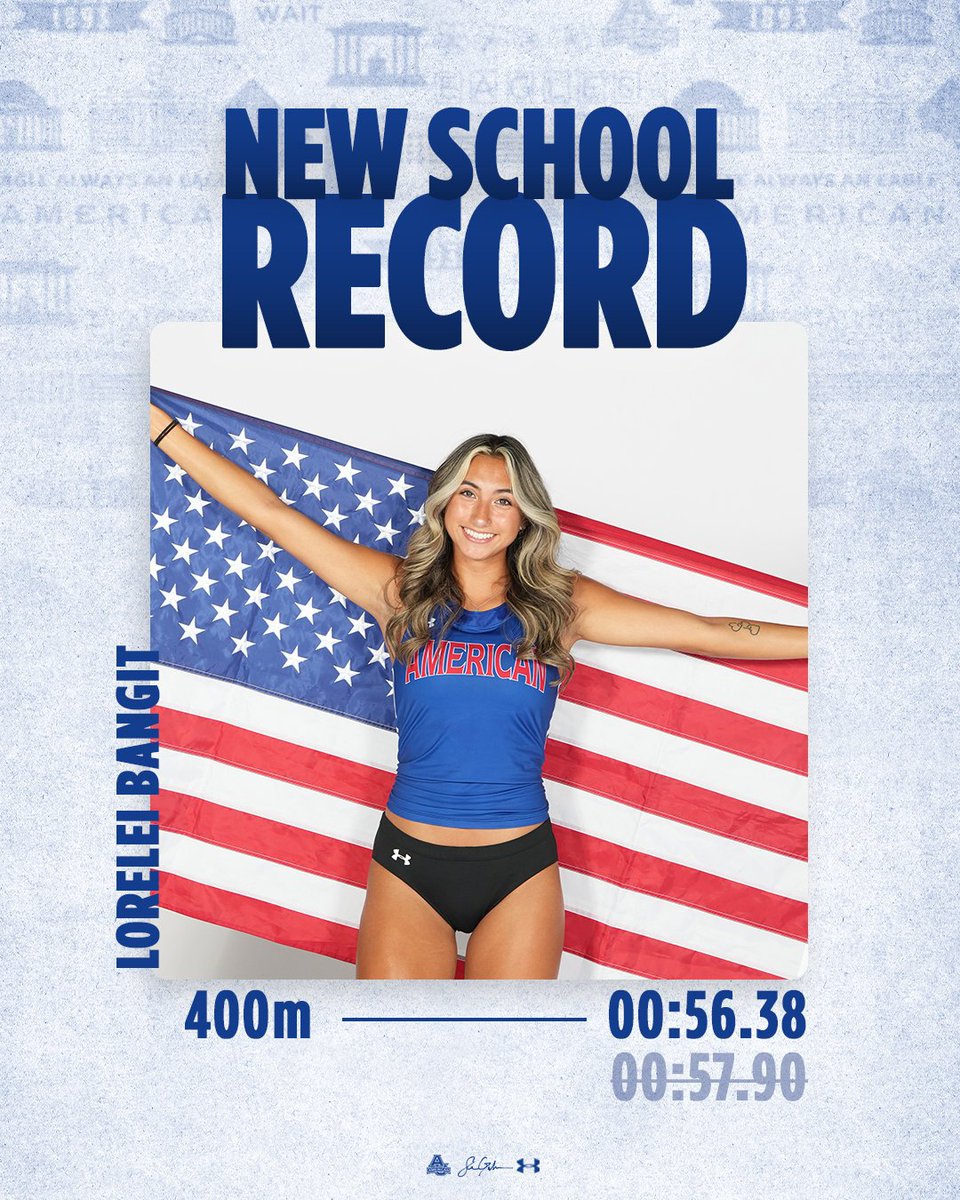 Another meet, ᴀɴᴏᴛʜᴇʀ record. 

Lorelei reset the record she broke last week when she ran a PR in the 400m in Boston. She really has declared it record snz 😤