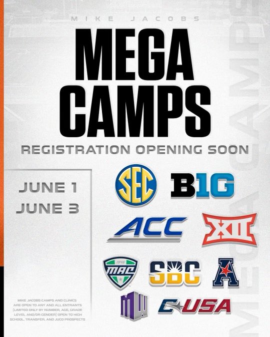 80+ Colleges/Universities represented 350+ College coaches in attendance EXPOSURE at all levels All in one place‼️ We can’t wait to see you there 💪🏽 #RoarTogether