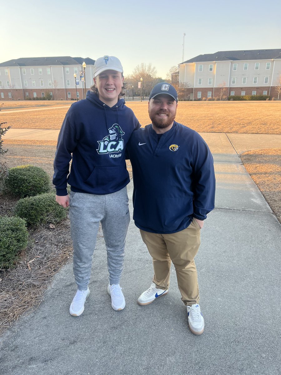 ‘25 Attackman Cole Carson got to spend the weekend taking in a game and touring the campus of ⁦<a href="/Coker_Cobras/">Coker Cobras</a>⁩