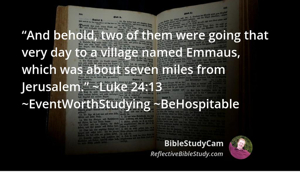 BibleStudyCam's tweet photo. This passage’s event happens on the road between Jerusalem and Emmaus. ~Luke 24:13‑34 ~EventWorthStudying ~BeHospitable
👉 https://t.co/R5oCHRkEwH

#ReflectiveBibleStudy #Jesus #Christian #Love #Bible #God https://t.co/SDbfXhjp1M