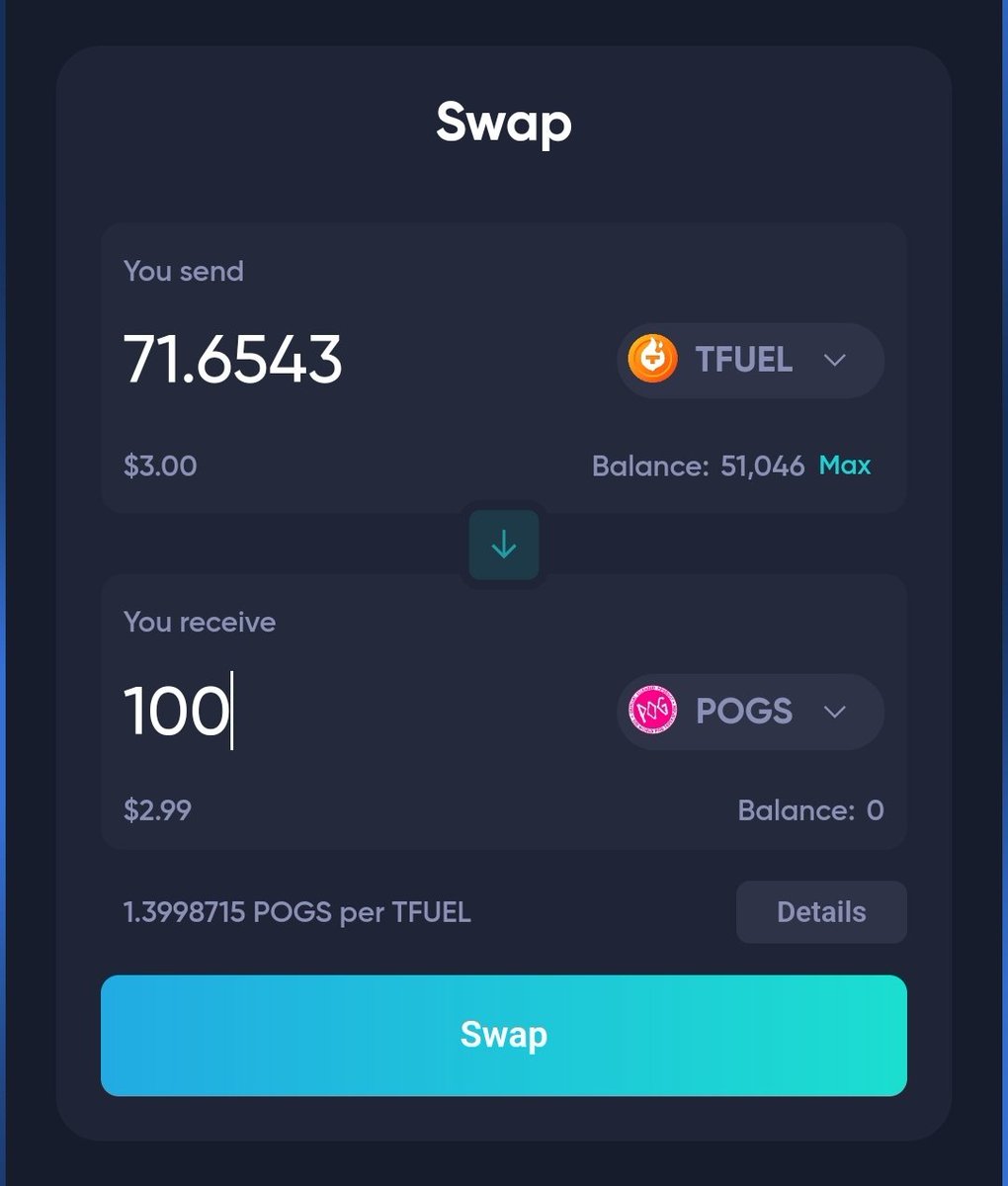 🚨 $POGS trading live on ThetaSwap