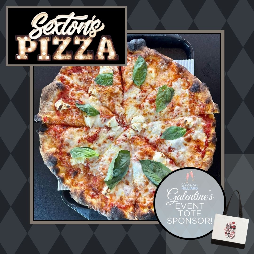 🚨 EVENT TOTE SPONSOR ALERT! 🚨 Thank you to Sexton's Pizza for helping to make the exclusive event totes possible. Visit destinationhilliard.org to learn more about the Galentine's Sip &amp; Shop and the #ShopLocal passports! #HilliardHappenings