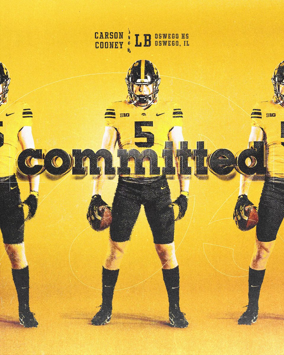 I’m excited to announce my verbal commitment to the University of Iowa! I would like thank God, my family and all of the coaches along the way who have believed in me and helped me achieve my dream. @HawkeyeFootball @CoachSWallace @CoachParkerIowa