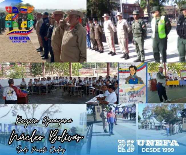 UnefaVrrGuayana's tweet photo. 1/2 🔁 Siguiendo instrucciones del MG Ricardo Nicodemo Ramos Rector de la Unefa, en trabajo mancomunado con el Vicerrectorado Región Guayana Cnel Lex Almeida Alvarado junto a los Decanos de los Núcleos Amazonas, Delta Amacuro y Bolívar...
@Unefa_VEN @R_Nicodemo https://t.co/UG964D2p6f