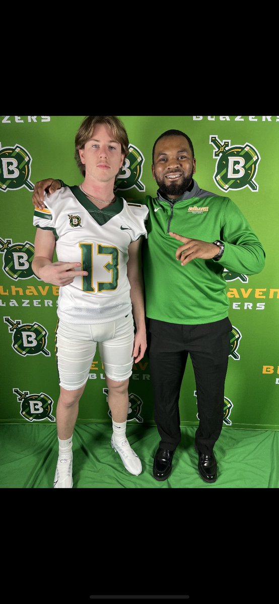 barker_obrian's tweet photo. After a great visit today @BelhavenFB I’m excited to announce I’ve been offered a spot to continue my academic and athletic career @BelhavenU . Thank you @Brade_Ice @MAsagunla and @Coach_CDN2 for the hospitality and opportunity!! https://t.co/qLoPO4K98B