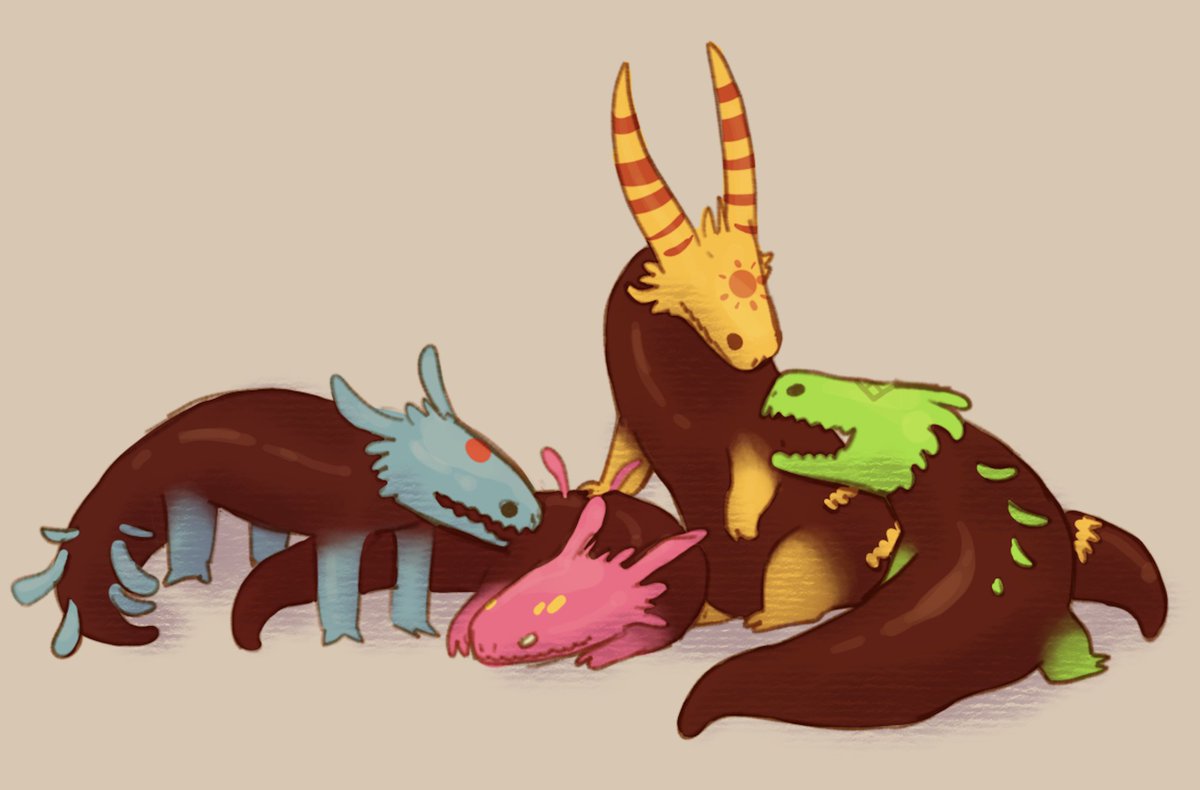 these are some weird ass lizards #Rainworld #rainworldfanart