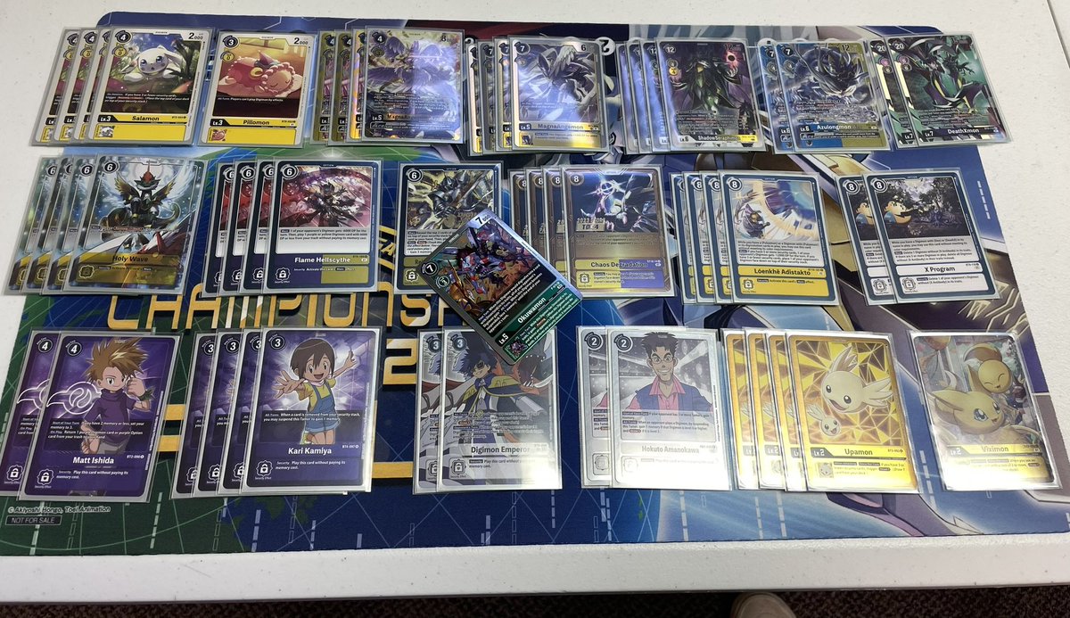 LaundroMATT__'s tweet image. W today with ole reliable Sec Con. 

X Program may not be the call for my locals scene with a lot of X Anti decks there. Hokuto could be more Emperors or Keenan so I can switch back to yellow memory tamers. Azulong Ace the 🐐

Fenri 2-0 ✅
Ulforce 2-0 ✅
Melga 2-1 ✅
#digimontcg