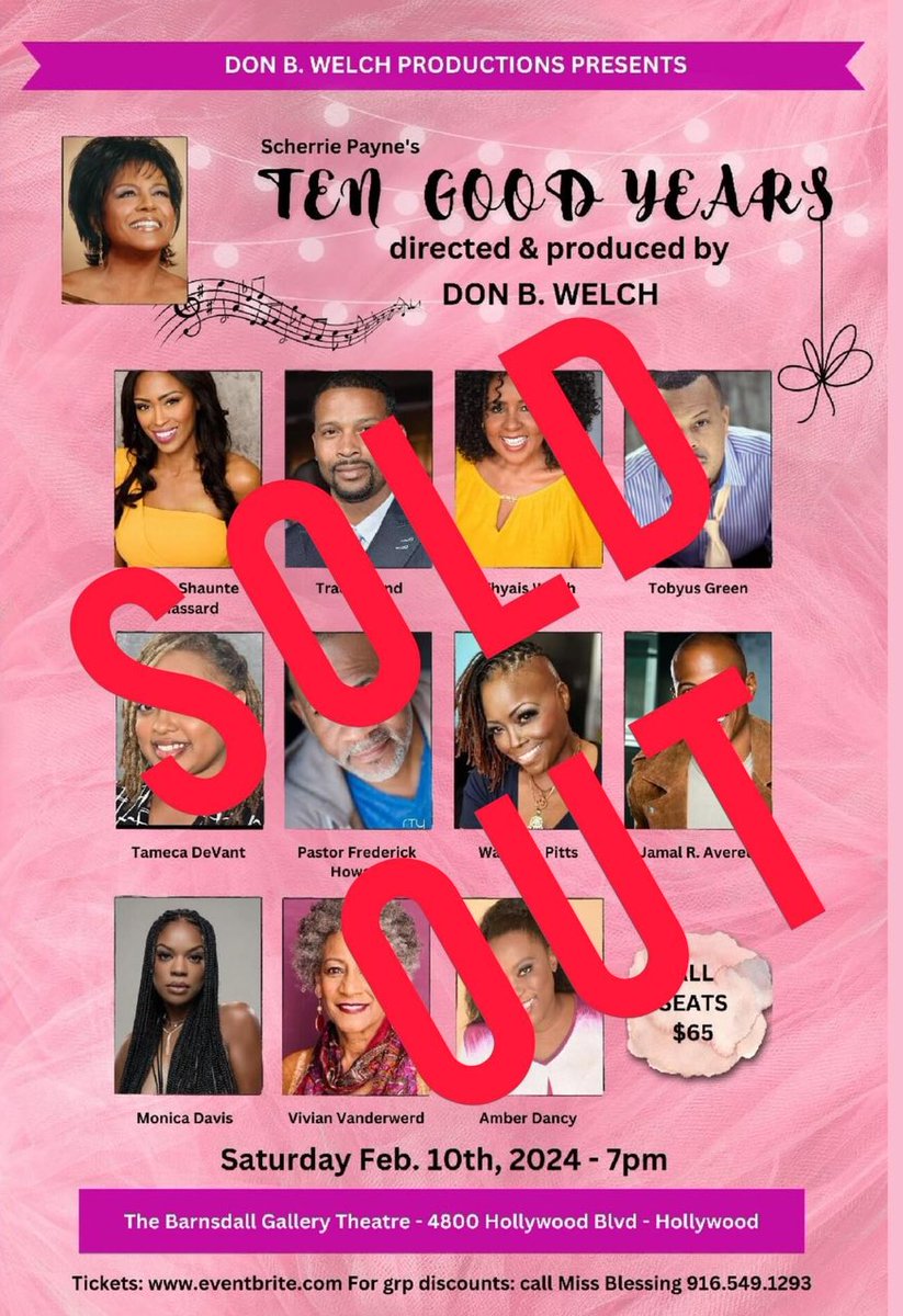 FormerSupremes's tweet photo. #Soldout #tengoodyears written by #scherriepayne formerly of #TheSupremes produced and directed by #donaldWelch - former #motown #supreme #Supremes #formerLadiesofthesupremes #flos #theater #barnsdallgallerytheater https://t.co/JRUGOS9zGe