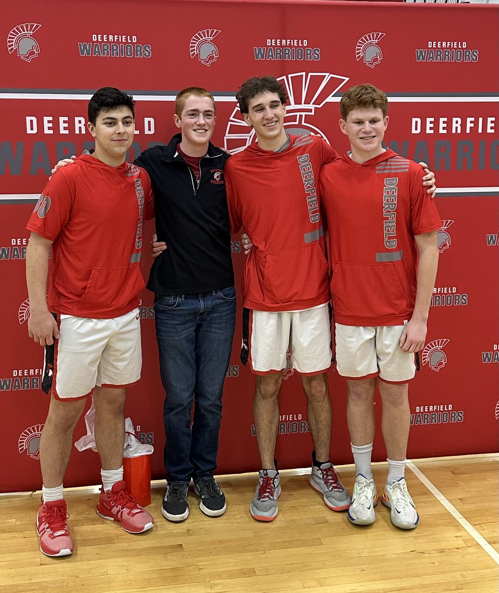 DHS__Athletics's tweet image. Warrior win on senior night for @DHS_WarriorsBB ! Thanks to our seniors - Liam, Noah and Charlie- for a wonderful 4 years. Also, we couldn’t pass up honoring DSI senior Robert Krebill! #seniors #warriorwin