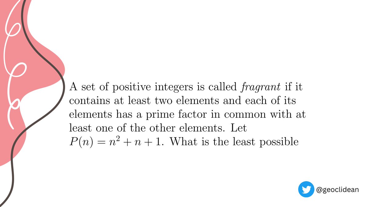 geoclidean's tweet photo. IMO 2016 Problem 4
#NumberTheory #IMO2016 #IMOShortlist #IMO #Polynomial #GerhardWoeginger https://t.co/W18vBV9Fzc