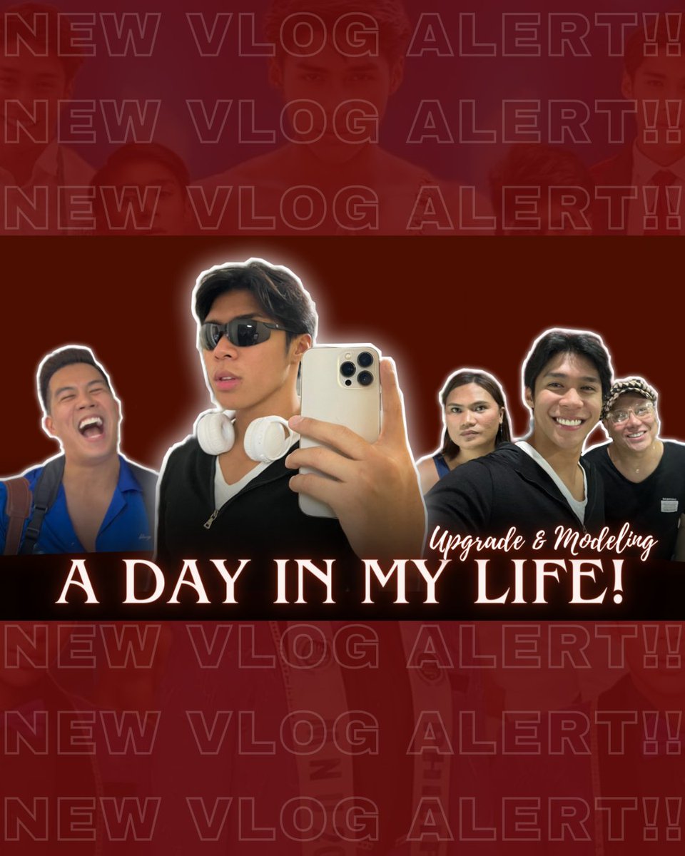 MichaelVerArmy's tweet photo. 𝐍𝐄𝐖 𝐕𝐋𝐎𝐆 𝐀𝐋𝐄𝐑𝐓 🚨

"A DAY IN MY LIFE VLOG! Upgrade &amp; Modeling"

🖇: https://t.co/omLIl9zQz0

LIKE, COMMENT, SHARE &amp; SUBSCRIBE 😉

#MichaelVerComaling #michaelver9 
#MichaelVerArmy #NewVlog https://t.co/TB2IBnsojc