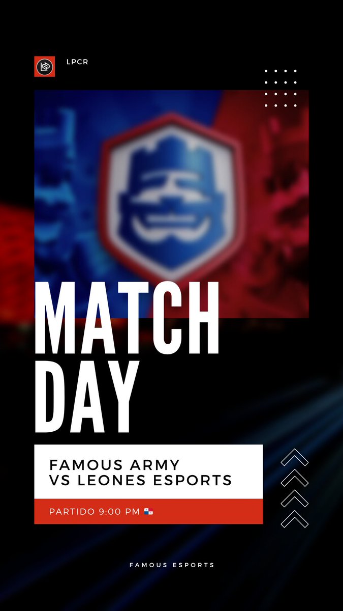 Match Day 

Hoy debutamos en la LPCR⚡️

🏆 <a href="/LPCRpa/">LPCRpa</a> 
🕣  9:00 PM 🇵🇦