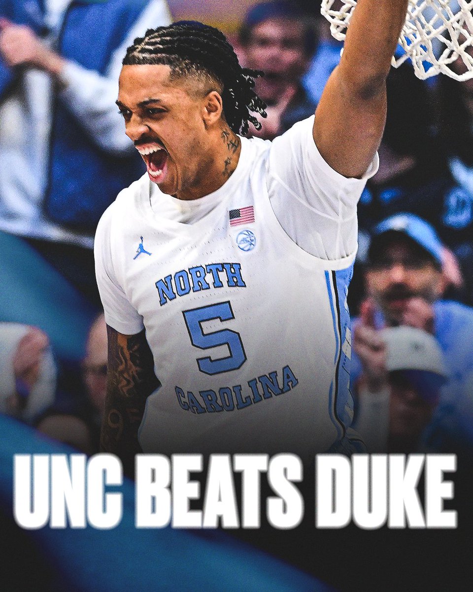TAR HEELS WITH A STATEMENT WIN OVER NO. 7 DUKE 😤