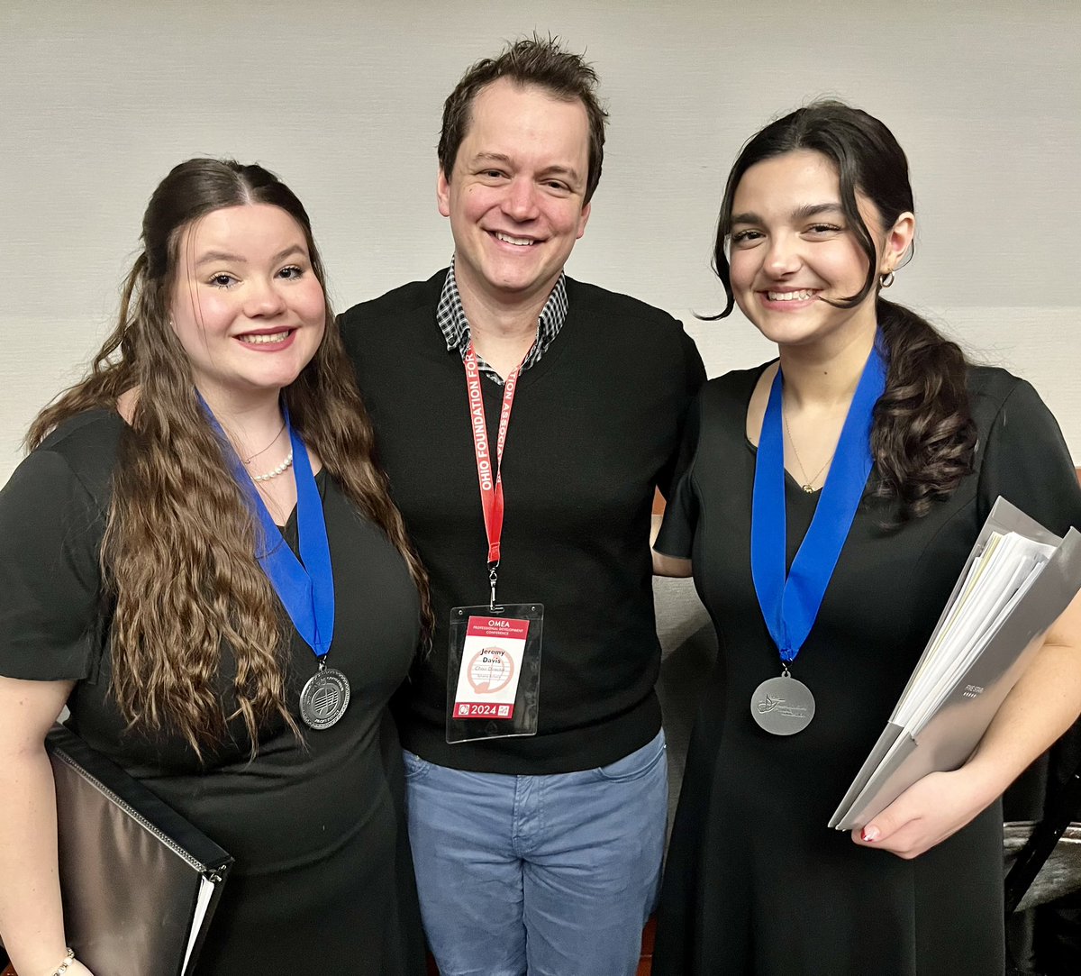 NorthviewChoirs's tweet photo. Congratulations to Maddie and Mia for representing NV in 2024 OMEA All-State Choir.  Their performance today was outstanding and we are all very proud of their hard work and dedication! https://t.co/asv3Yp1dci