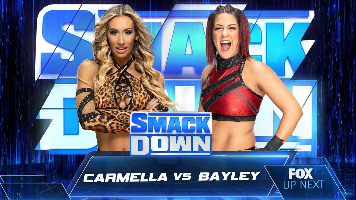 2KFUniverse's tweet photo. In our opening bout, one of the competitors in the women’s Elimination Chamber goes head-to-head with a woman trying to redeem herself this week, in Bayley. Can Bayley impress William Regal and earn a spot in the Elimination Chamber? https://t.co/sndcJZsVK4