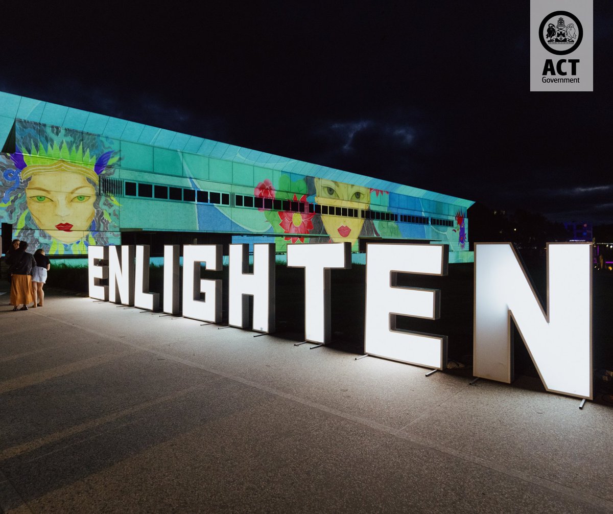 Mark these dates in your calendars 📅 The Enlighten Festival is back on 1-11 March, lighting up Canberra nights with a packed program of breathtaking illuminations, interactive activities, entertainment and family fun!

More details about Enlighten 👉 enlightencanberra.com