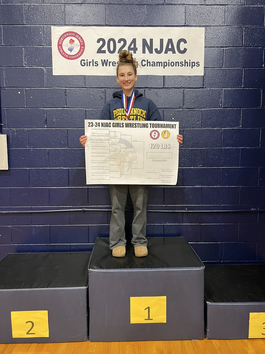 Mike Moschella (@coachmoschella) on Twitter photo Congratulations to Sophia Klecha, the NJAC Girls Wrestling Champion at 120 pounds! Sophia went 3-0 on the day, winning 10-3, by fall, and in the Ultimate Tie Breaker in the final! Great accomplishment by an incredible student-athlete! <a href="/AthleticsPTHS/">PTHS Athletics</a> <a href="/pthsnation/">Pequannock Township High School</a> <a href="/PequannockHSWre/">PequannockHSWrest</a> Congratulations to Sophia Klecha, the NJAC Girls Wrestling Champion at 120 pounds! Sophia went 3-0 on the day, winning 10-3, by fall, and in the Ultimate Tie Breaker in the final! Great accomplishment by an incredible student-athlete! <a href="/AthleticsPTHS/">PTHS Athletics</a> <a href="/pthsnation/">Pequannock Township High School</a> <a href="/PequannockHSWre/">PequannockHSWrest</a>