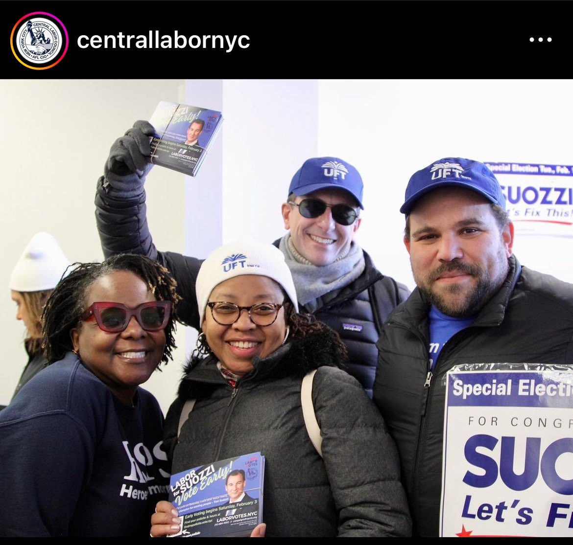 A Saturday of Labor with @CentralLaborNYC!! Today, @UFT members canvassed through District 25 in support of @Tom_Suozzi run for NY’s 3rd Congressional Seat. Early voting starts today!! Tomorrow, we’re at it again! The work doesn’t stop. See you tomorrow 💪🏾✊🏾