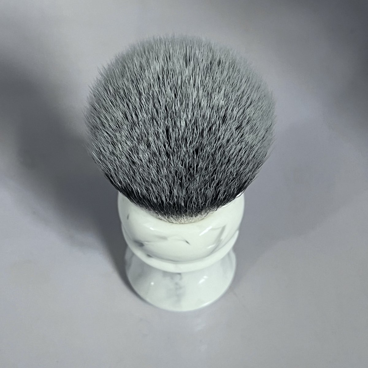 YAQI Everest 24mm White Marble Travel Shaving Brush 
Material: synthetic hair bristles + Marble Color Resin Handle 
Brush knot diameter: 24MM (+/-1mm)
Loft size: 52mm (+/-1mm)

#shave #shaveoftheday #shaving #yaqi #yaqibrush #wetshaving #wetshavers  #shavingbrush