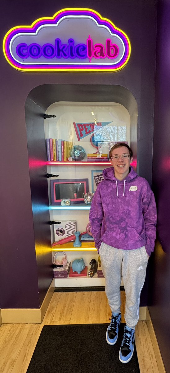 rommalama's tweet photo. 1st time visiting @insomniacookies CookieLab Speakeasy in Philadelphia.  Amazing atmosphere, milkshakes and cookies.  Will be back again for sure! https://t.co/2TMH9gP580