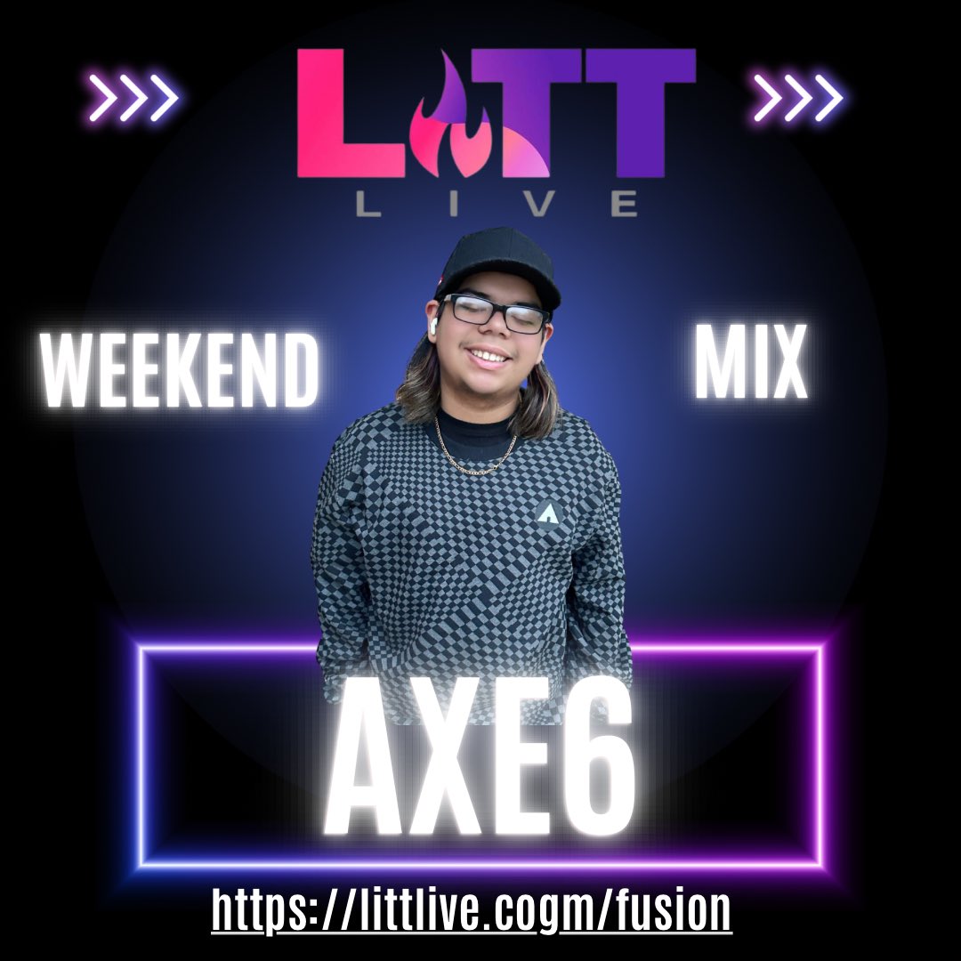 DJAXE6SA's tweet photo. New name but same dope mixes now on @littxlive (aka Dash Radio) Catch my mix now at 8PM CST! And afterwards you can listen to my EP- Simulation Transfer! πππ Link in bio βπ½
β’
#weekendvibes #djmix #dj #party #axe6 #dashradio #littlive #saturdaynight #dance #djlife https://t.co/ZqWPNLw4DS