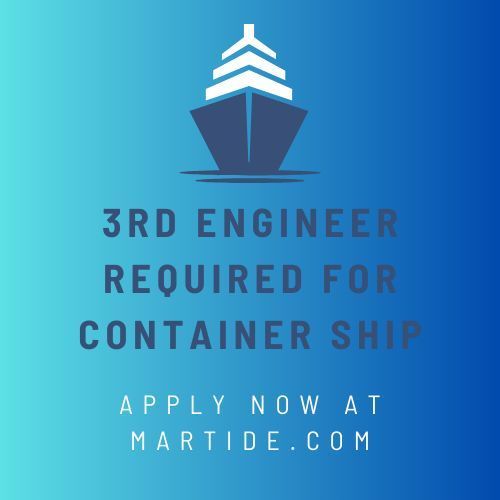 martide_jobs's tweet photo. Contract: 1 Month
Salary: $3,300 - 3,600 USD 
Company: SeaCrest Maritime Management
Click to Apply: https://t.co/F5CKLVrnZ0 
#seafarerjobs #seamanjobs #seamenjobs #jobsatsea #jobsonships #shipjobs #3rdengineerjobs #thirdengineerjobs #3rdengineer #thirdengineer #marineengineerjob https://t.co/lPsMEjeKUH