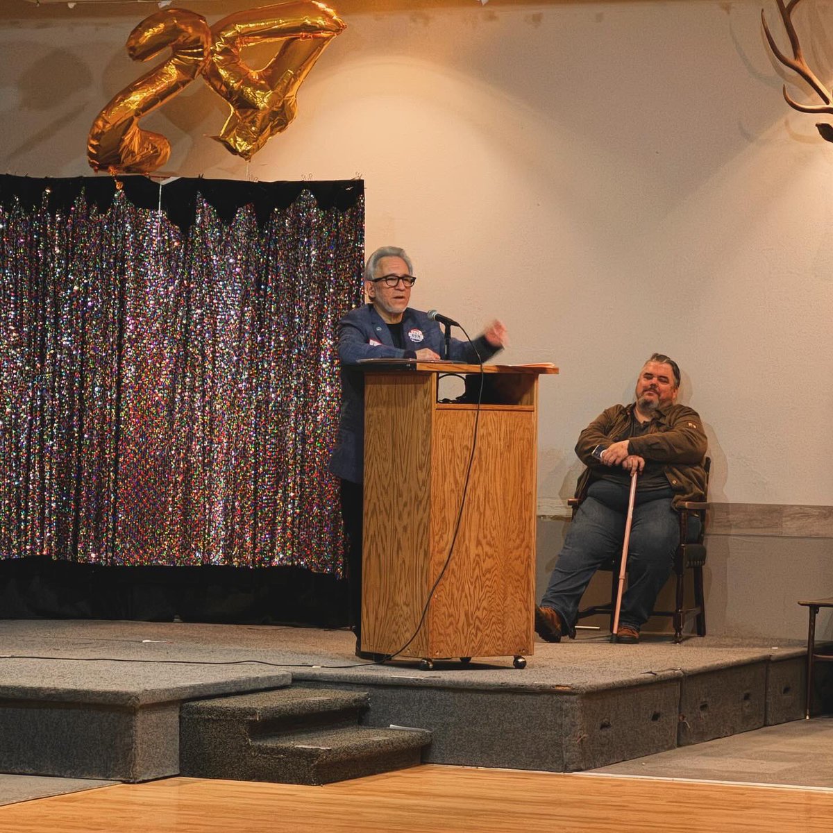 Braved all this slush to spend the evening with the Jefferson County Dems, @pettersen4co, @JenaGriswold & all of the fantastic elected #democrats & those running for office.