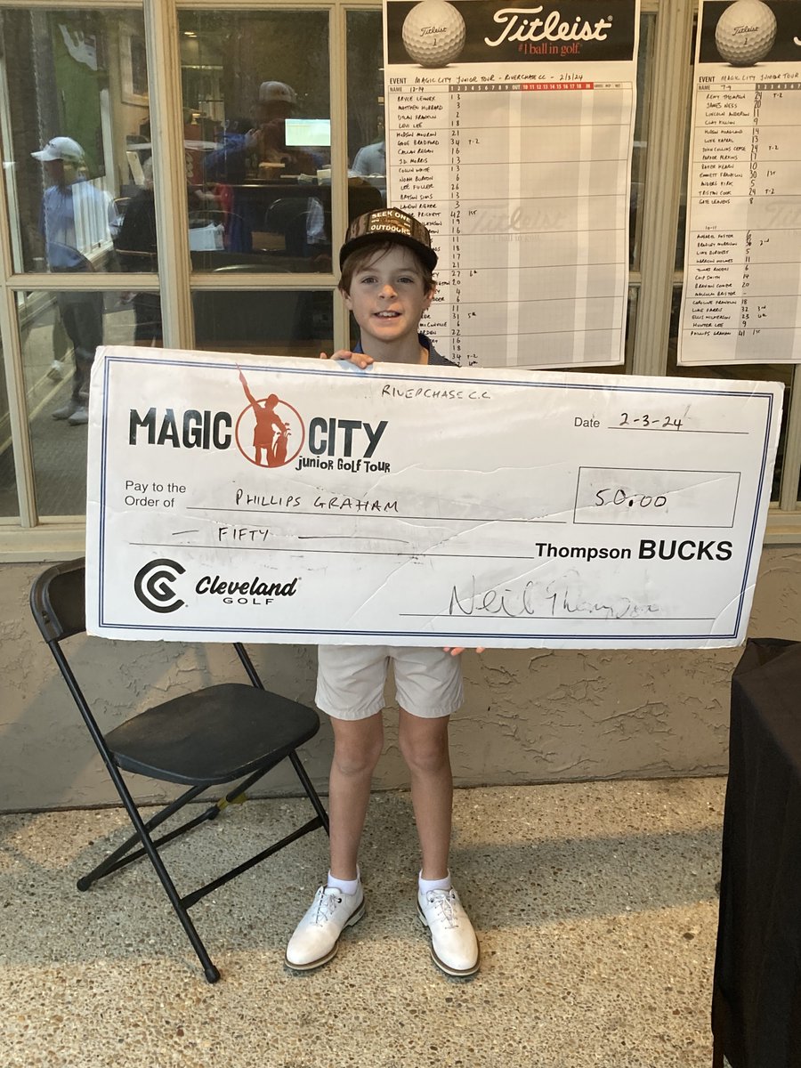 magic_golf's tweet photo. The latest series got off to a great start at Riverchase CC with wonderful weather and almost 60 juniors teeing it up! Congrats to winners Emmett (7-9, not pictured), Phillips (10-11) &amp; Tyler (12-14). https://t.co/7qU7j7mBVD