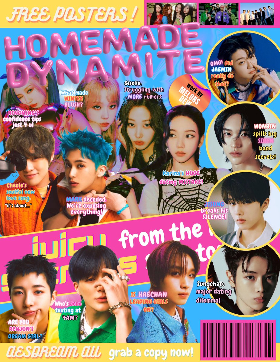 melonsdew's tweet photo. homemade dynamite: take one!
🎬 an #aesdream (nct dream x aespa au)

a complete unhelpful guide on how to navigate through the messy celebrity life, forced loveteams, toxic fans and netizens, ridiculous pr marketing and the endless rumor mill. https://t.co/RFXNarQQPv