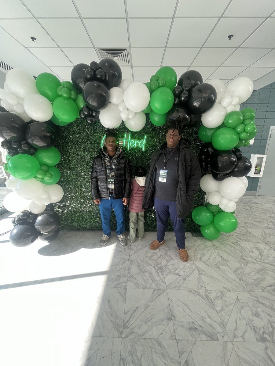 JayMamba22's tweet photo. Had a great time @HerdFB touring the campus and meeting the wonderful coaches can’t wait to be back !
@CoachStaySharp @CoachHuff @RecruitTheHerd @CoachDoege @TellyLockette @THE_CoachDJ @WarriorCoachBr1 @CoachBJcinco @TLakeLowe https://t.co/tSi9MZRA0P