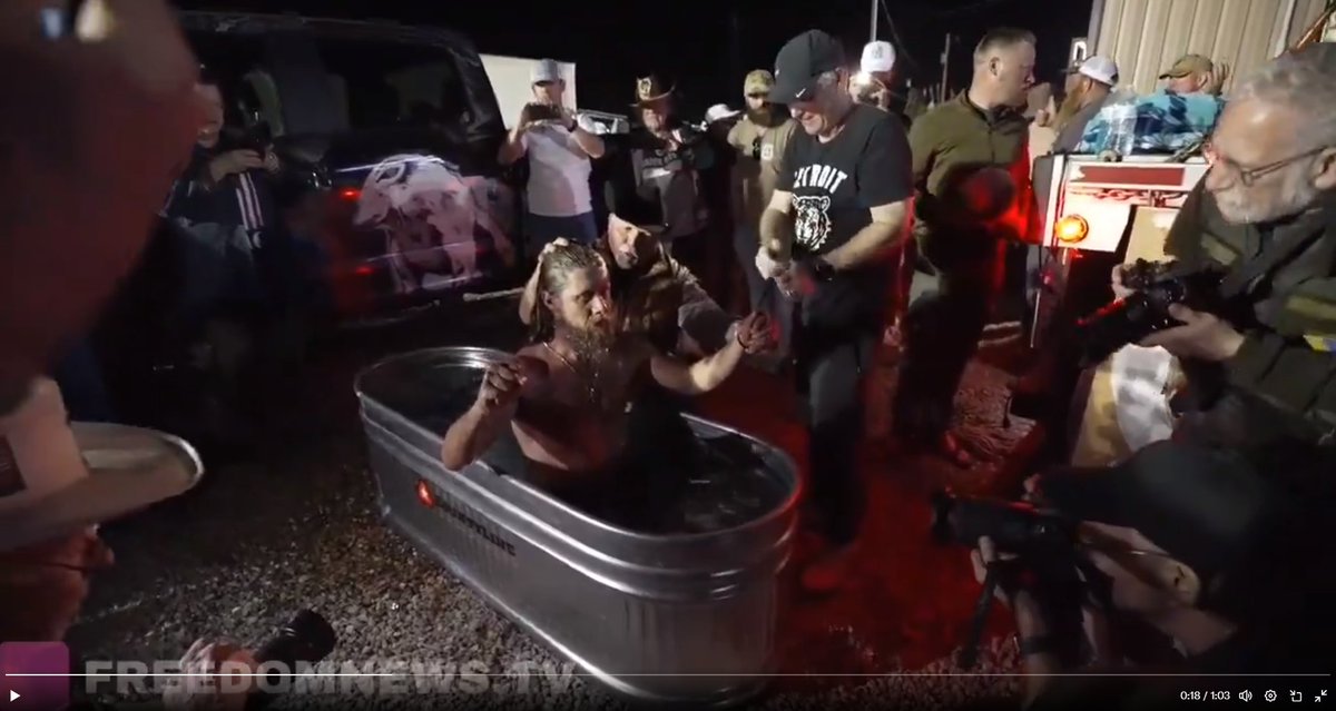 cborkowski's tweet photo. @ScooterCasterNY You catch more immigrants when you're wet for Jesus.
#Convoy #ConvoyWatch #Convoy2024 #MAGA2024 #NormalAmericans https://t.co/JNsbvoQioL