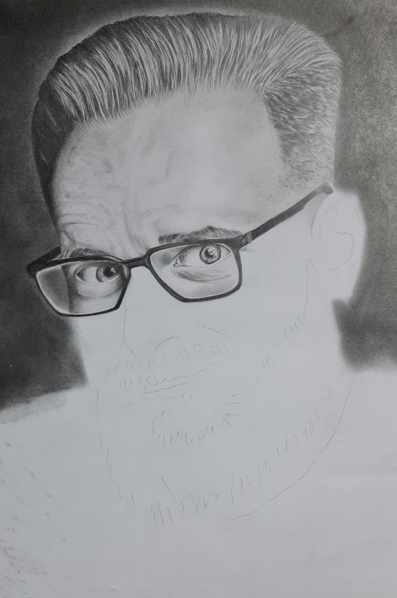 artauniverse's tweet photo. GRONKH / Step 3  
DIN A3

@Gronkh

#project #eyes #glasses #brille #WorkInProgress #realism #realismus #projekt #draw #ArtistOnX #AIArtCommuity #AIArtworks #rysunek #portrait #hyperrealism #art #sketchart #sketches #sketch #pencilartwork https://t.co/qBE2al9meT