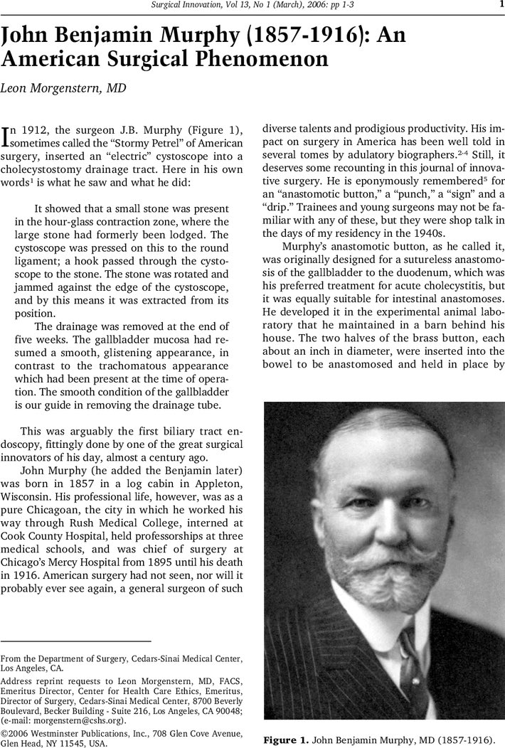 “Murphy was beyond question the greatest clinical teacher of his day.”

—Tribute paid to Dr. Murphy after his death by Lord Moynihan, another surgical giant.#histmed #histsurg