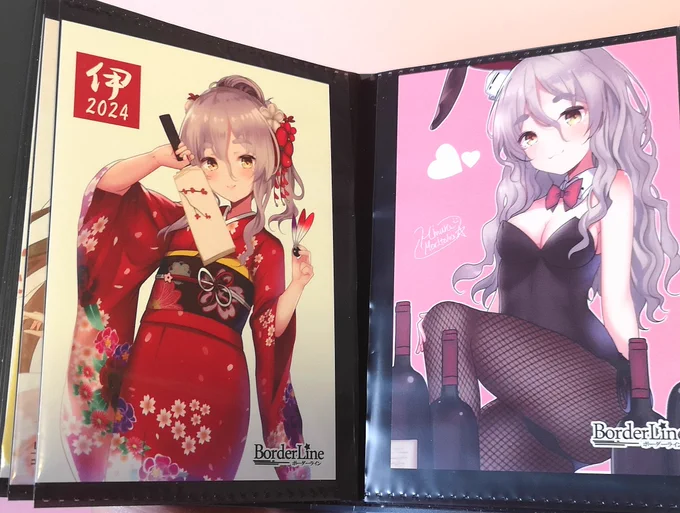 蒼月朔()さんの榛名ポストカードと火村モリタカ()さんのポーラポストカードです。本のオマケについてると嬉しくなるよね! 
