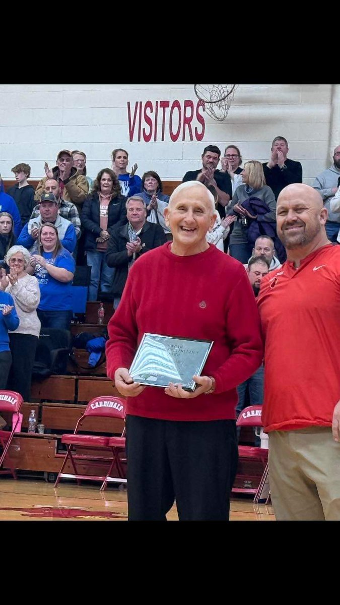 JohnMaklem's tweet photo. Congratulations to Bud Fisher for receiving the OHSAA Southwest District Friends of Athletics Award! 
 #rolemodel https://t.co/8ZF68JZDQF