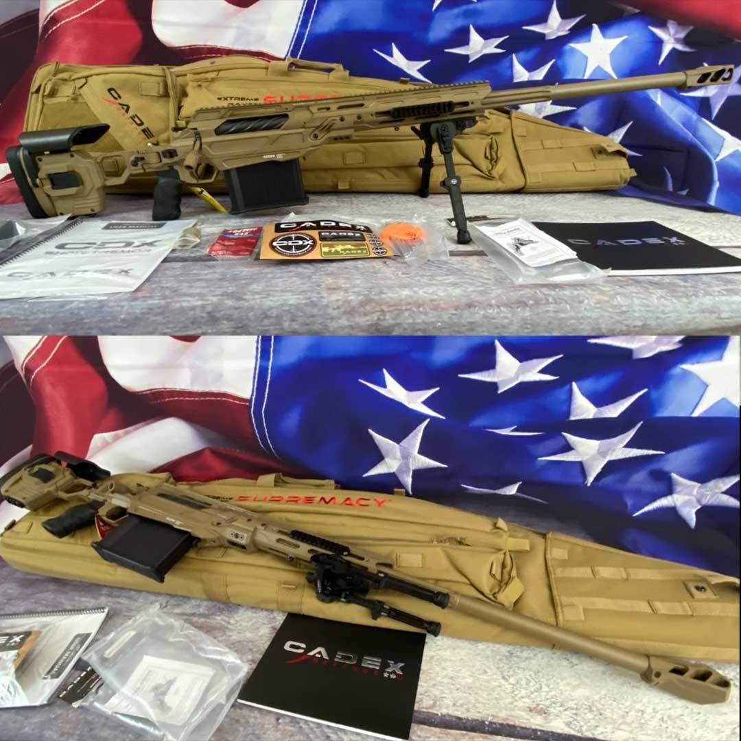 GunBroker's tweet photo. Today's Hot Item: Cadex Defence CDX-50 Tremor 50BMG, Tan, 32" with factory bipod.
🔥 See it here: https://t.co/exG9oV5K9f
Would you give it a 👍 or 👎 ?
#CadexDefence #GunBroker https://t.co/PM2EGGJupY