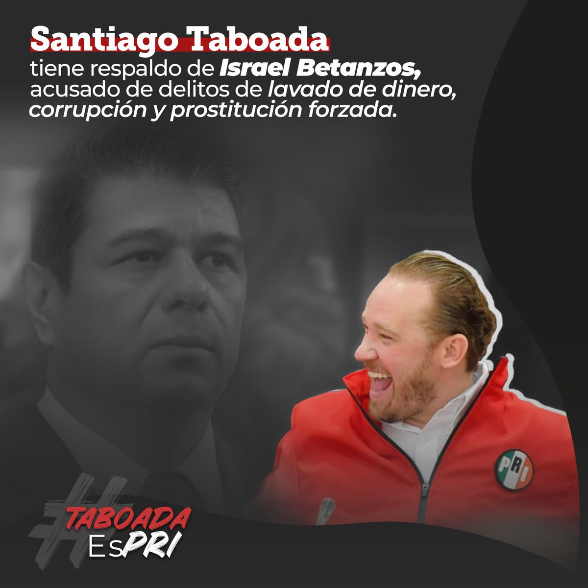 FerFigueroaC1's tweet photo. #TaboadaEsPRI
Son lo mismo
Trata de personas, #CartelInmobiliario https://t.co/scTFFLS9AT