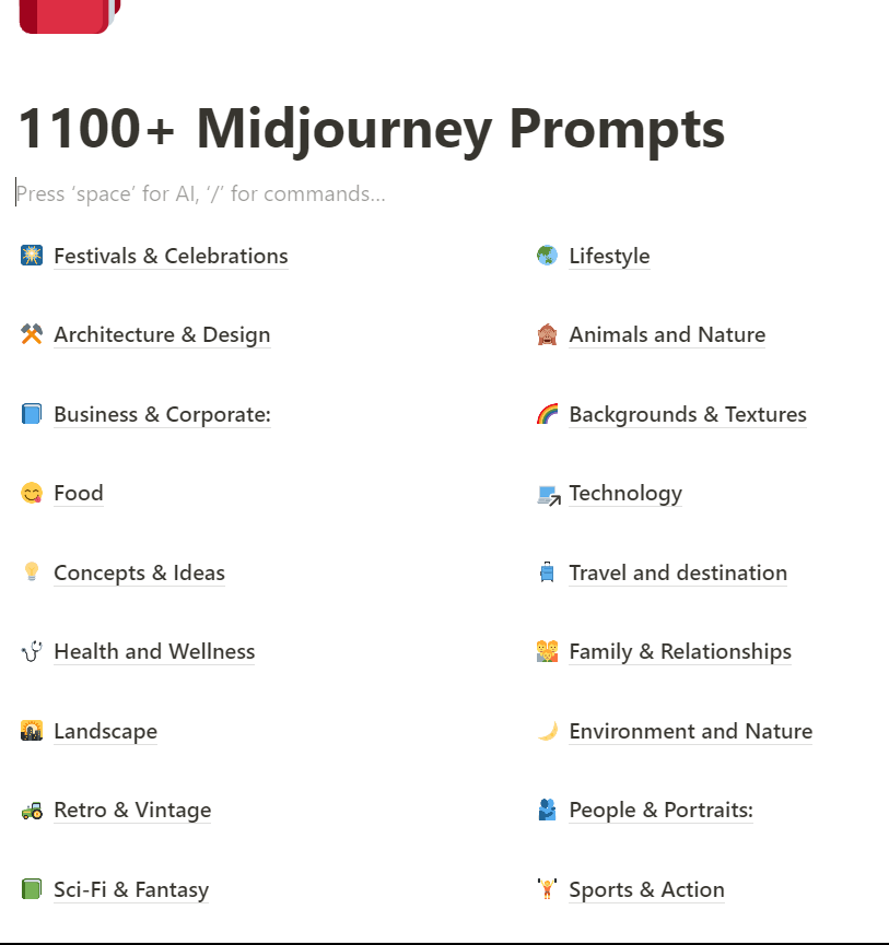GrowithSameer's tweet photo. 1100+ Midjourney Prompts under different sectors.

• Food
• Technology
• Lifestyle
• Animals
• Sports
• Travel
• Landscape
• Bussiness
• Retro
• Vintage

To Get this:

⟶ Repost this post
⟶ Like+ comment "PROMPT"
⟶ Follow me @SameerR31916367 (so that I can DM you.) https://t.co/bX0bwvnyGO