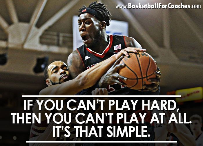 BballCoachMac's tweet photo. If you can’t play hard, then you can’t play at all. It’s that simple. https://t.co/q3fg9b3gVe