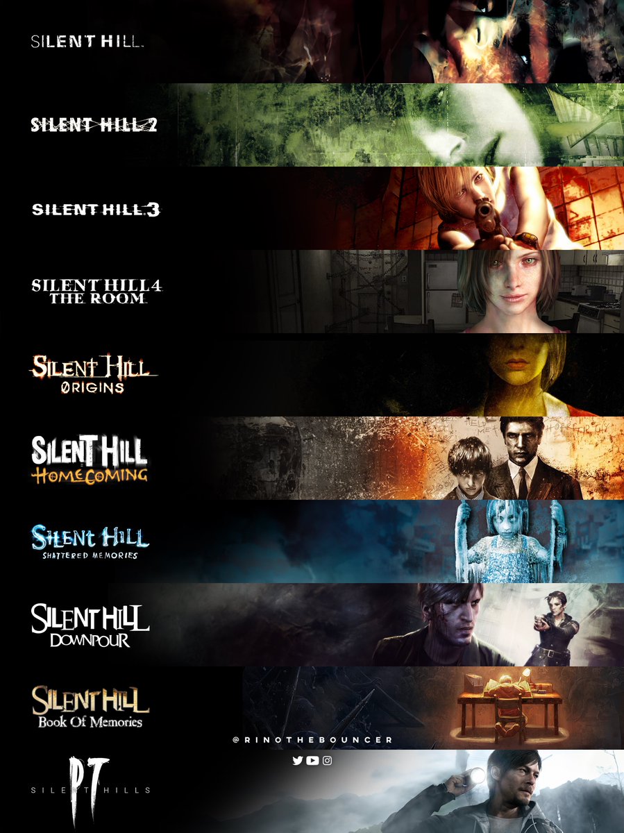 RinoTheBouncer's tweet photo. HUGE: Konami may be considering porting the Silent Hill franchise to modern systems/consoles🚀

Would you like ports/remasters of Silent Hill games to #PS5 and other systems?😎

Source: https://t.co/GZx8KwYlCi (Thank you @ResiEvilCentral) #PlayStation #Gaming https://t.co/sNPeRbHZak