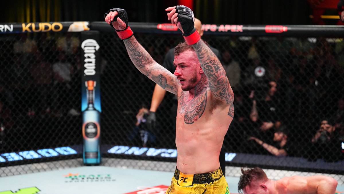 ufc's tweet photo. Last night @MoicanoUFC made his way back into the win column with a victory over Drew Dober 😤

#UFCVegas85 https://t.co/QZuHYhQ1hB