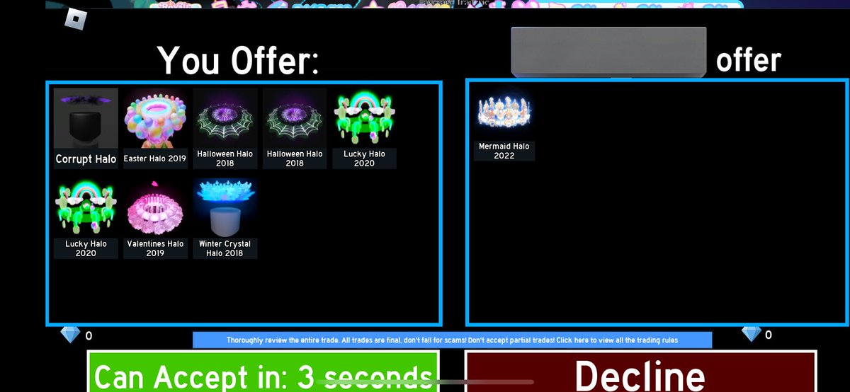 Sxcred_Destiny2's tweet photo. @EmilyTi29525092 @CVibesxx1 @_Shohxb_ Tysm @_Shohxb_ for the trade I went first and they paid 15 k Robux tysm!! https://t.co/1EgEsZySlt