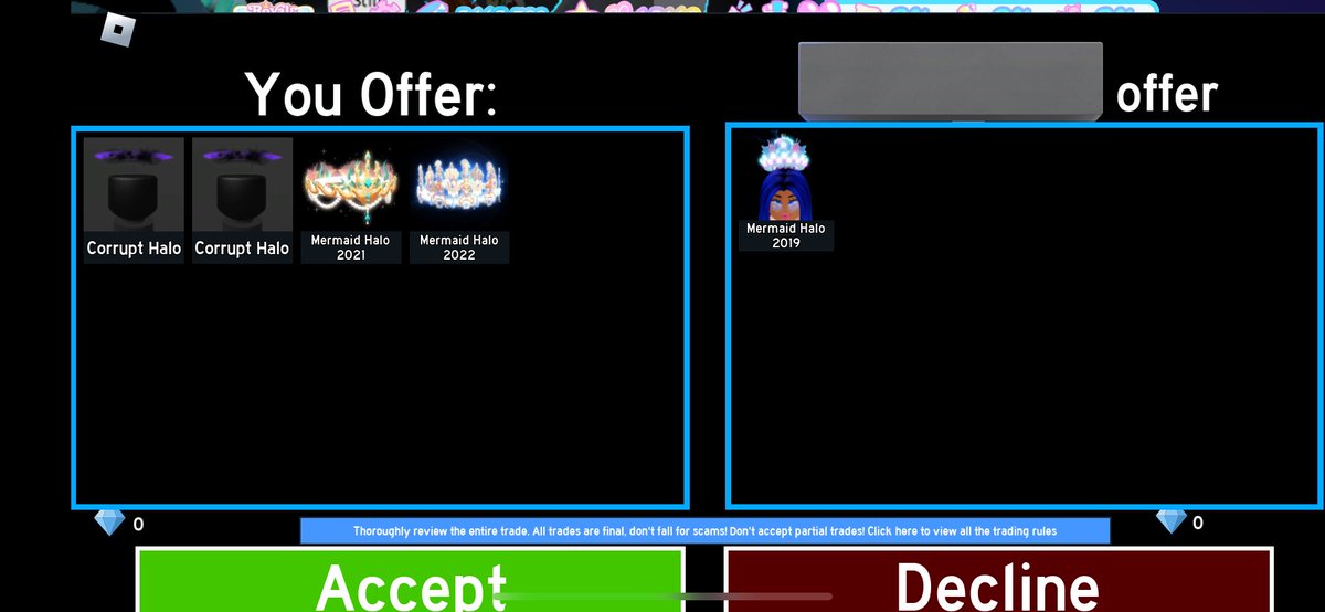 Sxcred_Destiny2's tweet photo. @EmilyTi29525092 @CVibesxx1 @_Shohxb_ Tysm @_Shohxb_ for the trade I went first and they paid 15 k Robux tysm!! https://t.co/1EgEsZySlt